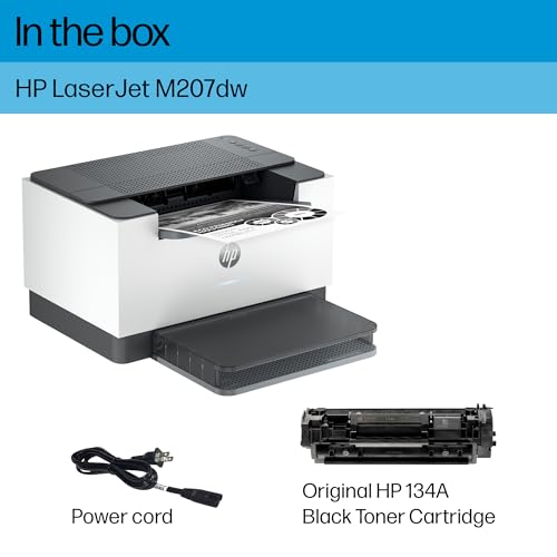 HP LaserJet M207dw Laser Wireless Printer, Black and White, Duplex, Best-for-Office by HP - Image 5