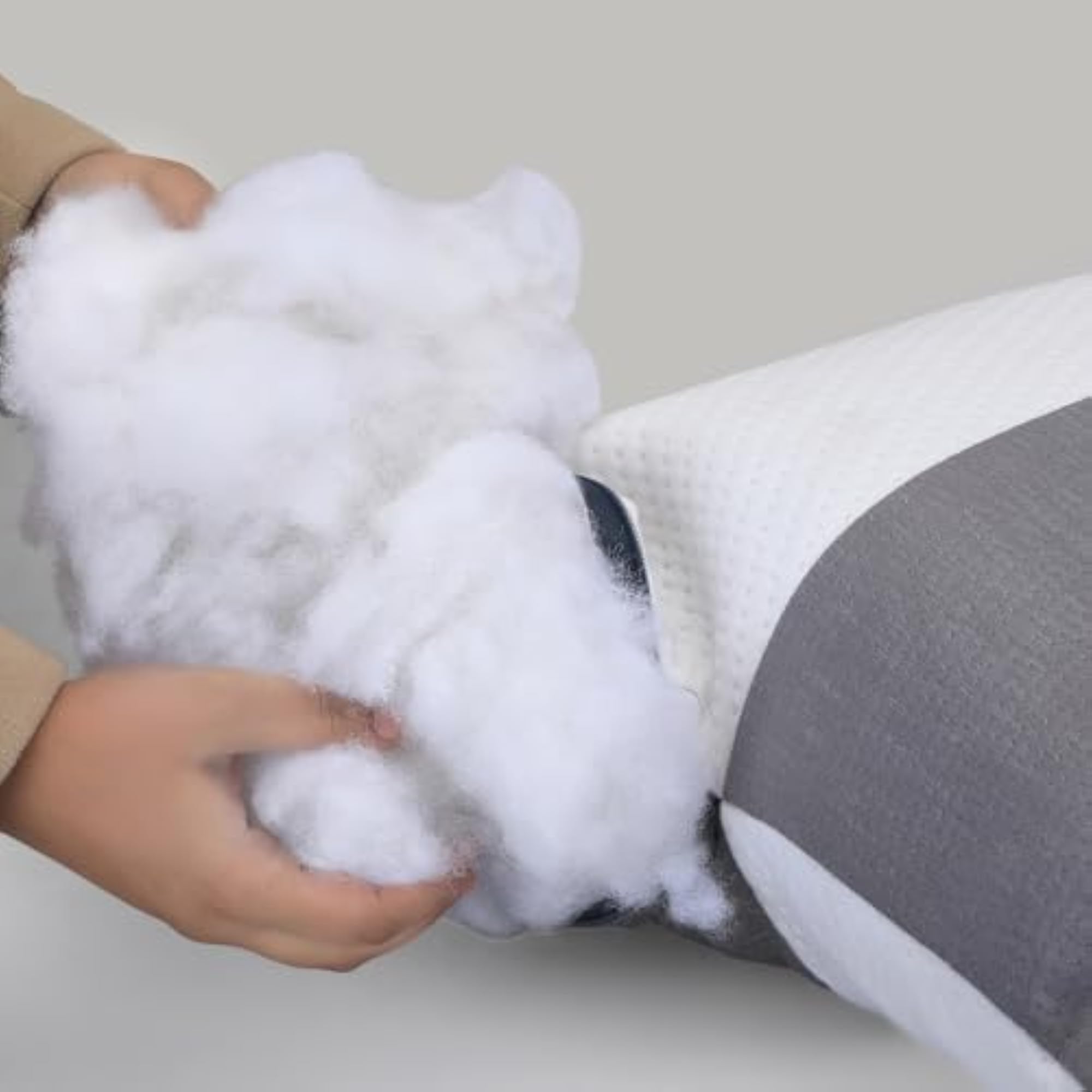Hollow Fiber Ultra Soft Jersey Height Adjustable Sleeping Pillow