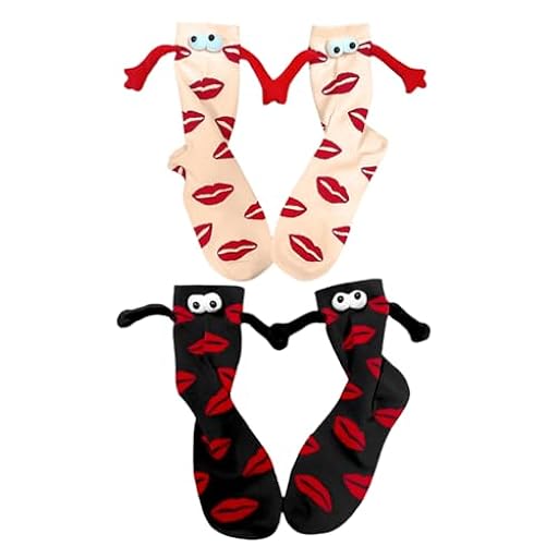 DAZZLUXE 2 Calcetines Magnéticos para Parejas, Manos en Mano, Creativos para Pantorrilla, Adecuados para Fiestas y Día de San Valentín | Ya disponible en tu tienda friki favorita! En mundofriki.es! DAZZLUXE 2 Calcetines Magnéticos para Parejas, Manos en Mano, Creativos para Pantorrilla, Adecuados para Fiestas y Día de San Valentín | Ya disponible en tu tienda friki favorita! En mundofriki.es!