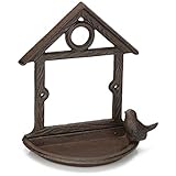 COM-FOUR® Baño para Aves Silvestres - casa de alimentación de Hierro Fundido - baño de...