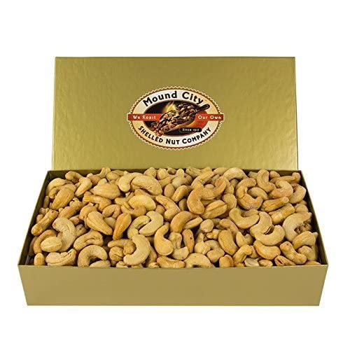 Giant Colossal Lightly Salted Cashews in 2.00 Lb Foil Wrapped Gift Box