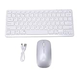 Portable et léger : le combo clavier et souris sans fil est conçu pour une utilisation nomade. Ce clavier est compact mais spacieux, avec un profil mince qui se glisse facilement dans les sacs, ce qui le rend idéal pour les voyages ou les trajets quotidiens.