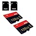2 Pack Micro Memory Card 128GB Class 10 with Adapter High Speed Memory Card for Tablet,Drone