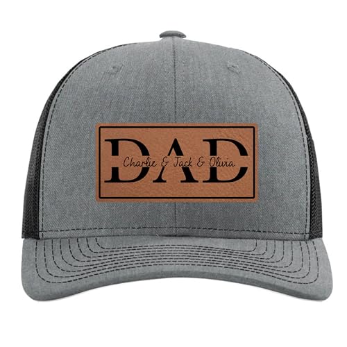Fathers Day Hats Customized - Fathers Day Gifts - Birthday Gifts for Men - Custom Dad Hat - Father’s Day Gifts from Kids - Personalized Hats for Men - Custom Hat with Kids Names - Christmas Gifts for Dad
