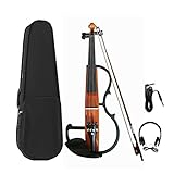 Korpus aus Ahorn. ZLNHB 4/4 Full Size High-End elektronische Violine Silent Violine Ahorn Korpus Professionelle Bühnenperformance für Erwachsene Anfänger handgefertigt
