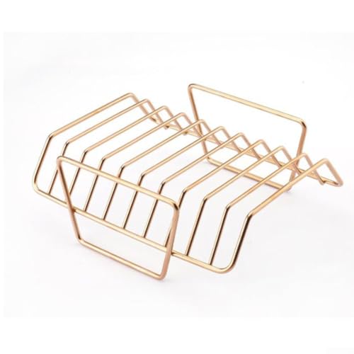 1 support à nervures pour barbecue, en acier inoxydable épais pour côtelettes d'agneau et viandes, répartition non uniforme de la chaleur, design portable pour barbecues en plein air, camping, voyages