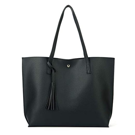 Nodykka Women Tote Bags Top Handle Satchel Handbags PU Faux Leather Tassel Shoulder Purse