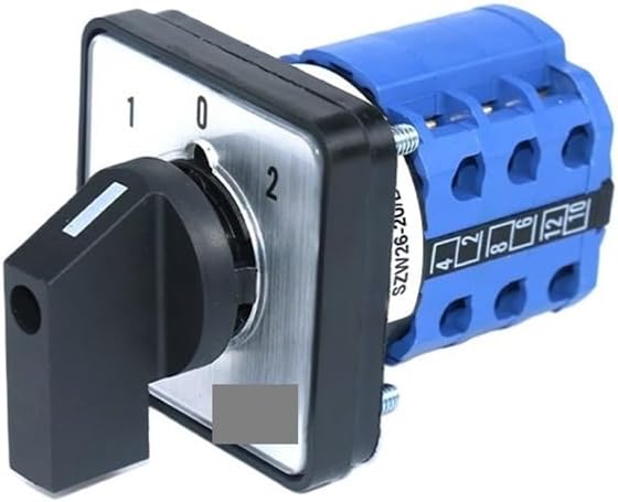 SZW26/LW26-20 1-0-2 3 Position 12 Screws 3 Phase Cam Rotary Changeover Control Switches 64X64mm