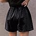 Summer Shorts for Women Casual Cotton Linen Wide Leg Soft Bottom High Waist Vacation Beach Short Fashion Daily Wear Black