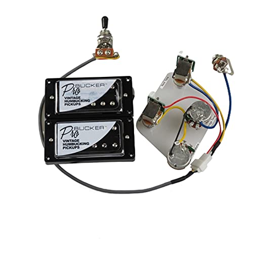 Pastillas de guitarra eléctrica ProBucker Alnico 5 con arnés de cableado Pro Push/Pull para Epiphone...