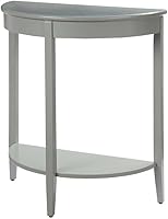 Vista 1 de Acme Justino - Mesa consola de madera con estante inferior en color gris