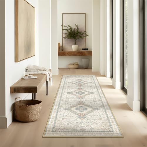Ashler Home Deco 2' x 10' Vintage Geometric Runner Rug,