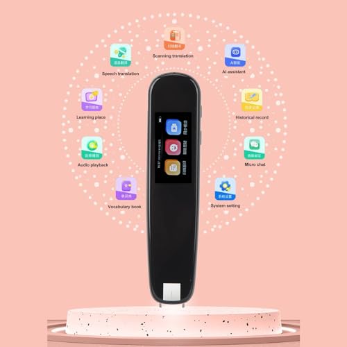 Scan Reader Pen, Reading Pen Translation Dictionary for Students, Multifunction Scanning Pen with, Language Learning Portable Mobile Scanner Translator Scanning Pen - Thumbnail 2