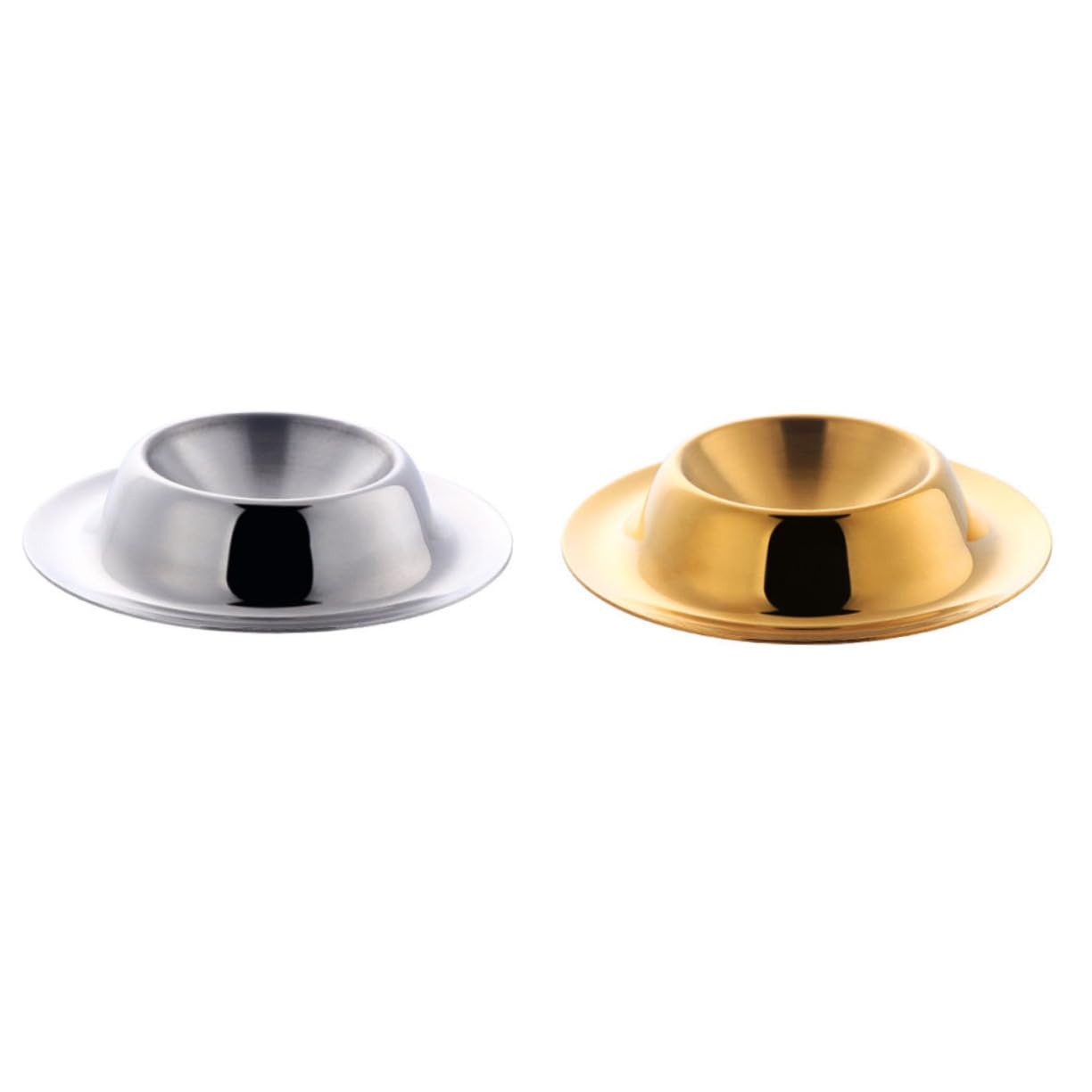 GLEAVI 1set Stainless Steel Egg Tray Elegant Breakfast Egg Stand Appetizers Modern Kitchen Accessories for Dining Experience 2pcs