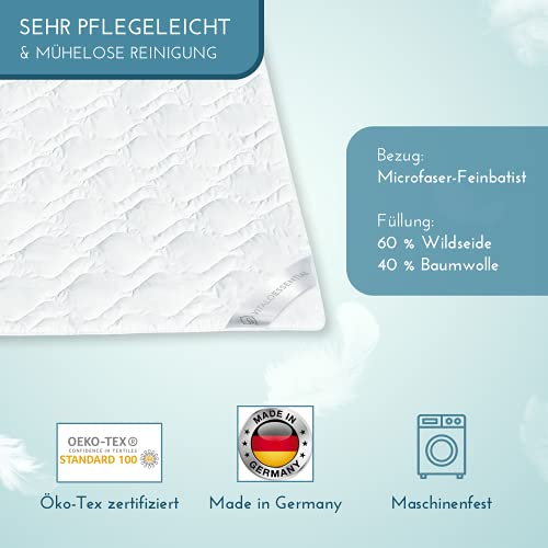 Sommerdecke VitaloBett Bettdecke 135×200 cm mit Seide
