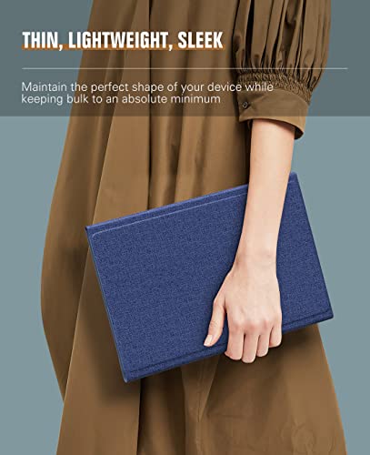 Moko Keyboard Case For Samsung Galaxy Tab S6 Lite 10.4 2020/2022 (Sm-P610/P615/P613/P619), Magnetic Cover Shell Case With Removable Wireless Keyboard Fit Galaxy Tab S6 Lite 2022, Demin Indigo #TOP7