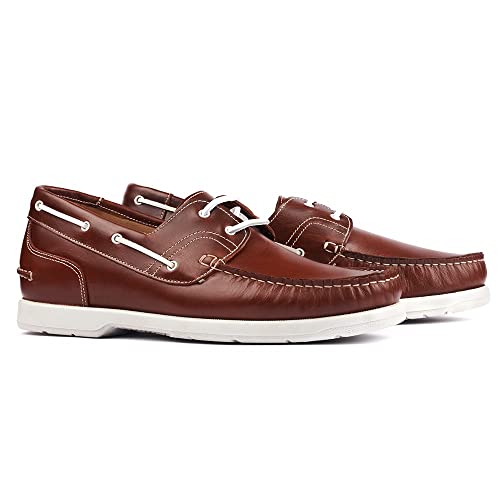 Height Increasing Shoes for Men. Be Taller 7 cm / 2.75 inches. Porto Novo Brown Size 44