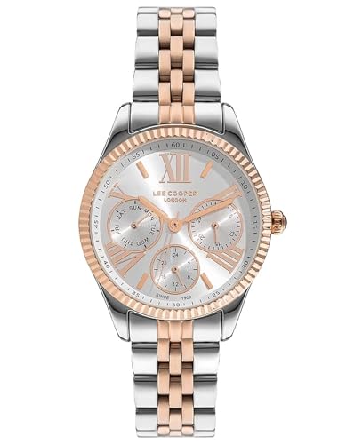 Lee Cooper Women’s Quartz Watch LC07333.530 Silver Metal Strap