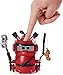 Ninja Bots Dragon 2-Pack, Hilarious Battling Robots (Red/Black) with 6 Weapons and Over 100 Sounds and Movements