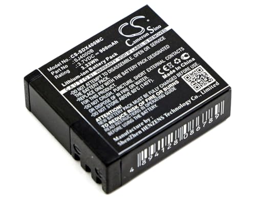 900mAh 3.33Wh Battery Replacement for EKO Full HD 1080p WiFi, HD 720p, Ultra HD 4K WiFi Camera