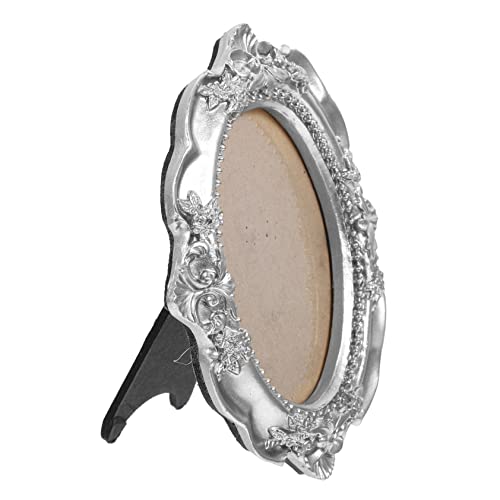 ORFOFE Vintage Mini Resin Picture Frame Small Decorative Photo Frame for Diy Crafts Miniature Home Decor and Photography Background Props