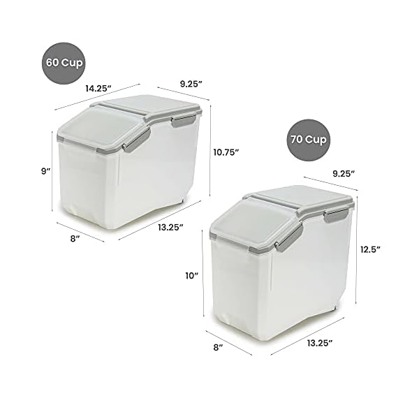 Pet Food Storage Container with Measuring Cup