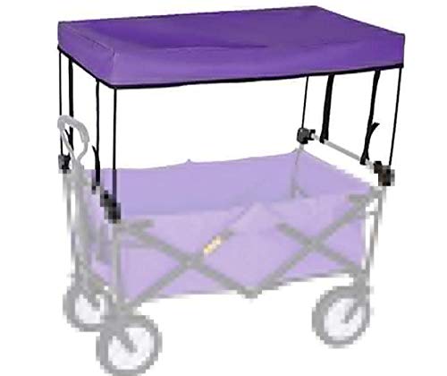 Folding Trolley Folding Outdoor Push Portable Cart Trolley Accessories-Awning