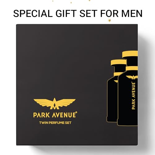 Image of Park Avenue For Him | Luxury Perfume Gift Set for Men | 2 x 100ml | Euphoria & Conquer | Long Lasting EDP | Amber | Musk | Premium Fragrance
