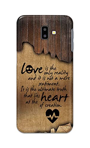 Image of PRINTFIDAA Love is The Only Reality and It is Not Mere Sentiment Printed Designer Hard Case for Samsung Galaxy J6 Plus (2018) (6.0 inch), SM-J610FN / DS Back Cover -(e) RPM1010
