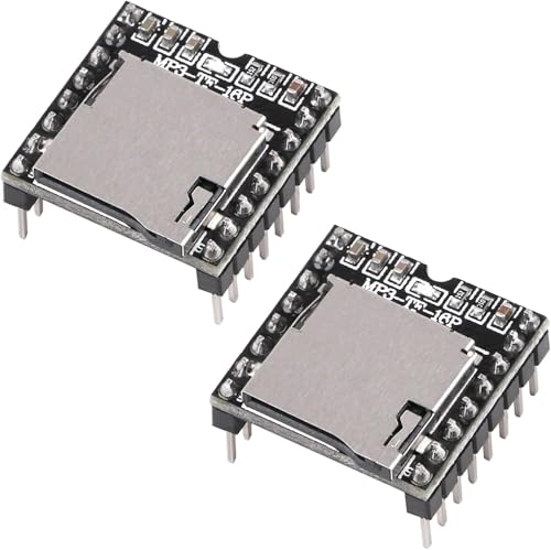 2 Pcs DFPlayer Mini MP3 Player Modul Audio Voice Decode Board Sound Modul Unterstützung TF Card und USB Flash Laufwerk für A rduino Lautsprecher