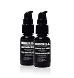 Brickell Men's Day and Night Serum Routine, All Natural and Organic, Unscented