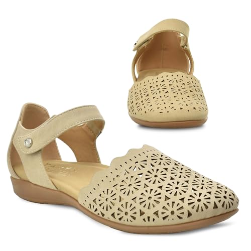 TARYN ROSE Women’s Closed Toe Comfort Sandals for Women, Lightweight...