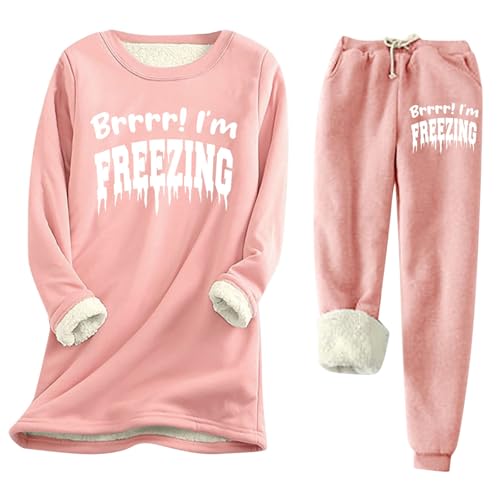 Pyjama polaire chaud femme tenue de maison d'hiver confortable