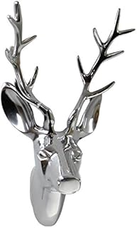 Sifcon Small Stags Head Wall Hanging in Chrome
