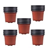 Coolrunner 3.5 Inch Plastic Flower Seedlings Nursery Pot/pots (100)