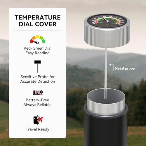 Image of DISONCARE Odyssey 60H Insulin Cooler | Holds 3 Pens, Travel Case with Temperature Dial Cover, TSA-Approved Battery-Free Design, QR Medical Tag (Jet Black)