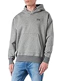 Bolsillo estilo canguro G-STAR RAW, hombres Sudadera Unisex Core Oversized Hooded, Multicolor (medium grey htr C235-8073), L