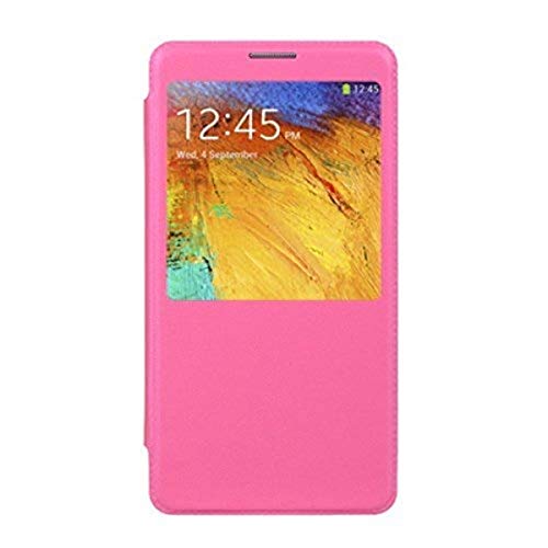 Dream Wireless Cover Flip Case and Stand Feature with Viewing Window for Samsung Galaxy Note 3, Pink