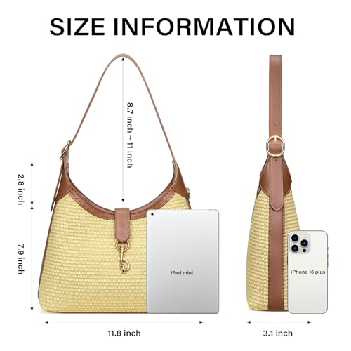 Image of CLUCI Womens Purses and Handbags, Soft Vegan Leather Hobo Bags with Adjustable Strap, Lightweight Slouchy Shoulder Bag