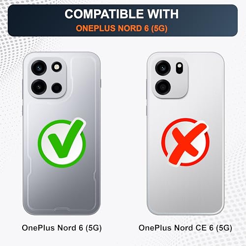 Image of CEDO Cover for OnePlus Nord 6 (5G) | Camera Protection Shockproof Bumper-Edge | 360 Degree Protection Acrylic Crystal Clear TPU+PC | Transparent Back Case Backcover (Transparent)