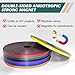 Thaibear Black Magnetic Tape Roll Thin Strips, 1Roll 0.24 Inch x 50 Feet, Flexible Magnet Decorative Tape for Whiteboard Graphic, Magnetic Board Dividers for Classroom, Office, Art - Easy to Cut
