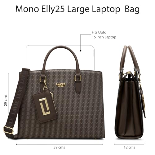 Image of Lavie Luxe Women's Mono Elly25 Handbag for Women | Handbag for Work | Ladies purse | Stylish Shoulder Bag | Gift for Women
