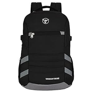 Urban Tribe Battle Tank 15.6 Inch| Water Repellent |30 Litres | Anti-Theft Feature Laptop backpack for Men and Women (Black)