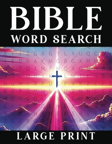 Large Print Bible Word Search: 101 Relaxing Bible Verse Wordfind Puzzles for Adults, Seniors, and Teens – Fun &amp; Stress-Relieving Brain Exercise Games (1600+ Words, Anti-Eye Strain)