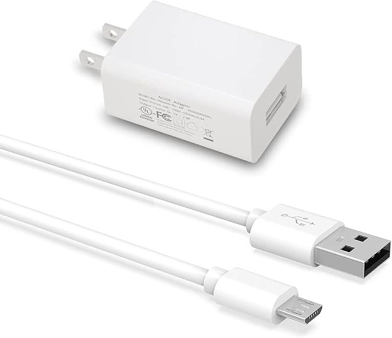 Micro USB Charger with 16.4FT Power Extension Cable for Wyze Cam, Yi Camera,Oculus Go,Cloud Cam,Echo Dot Kid Edition,Nest Cam,Netvue,Blink,Furbo Dog Yi Dome Home Security Camera,Charging Supply Cord