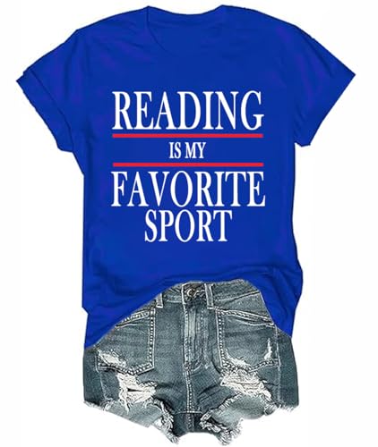 Reading is My Favorite Sport Shirt Book Shirts for Women