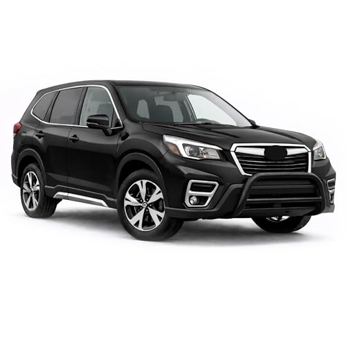 Image of Black Horse Bull Bar A BAR No Skid Plate Black Compatible with 2020-2024 Subaru Forester-CBB-SU0202