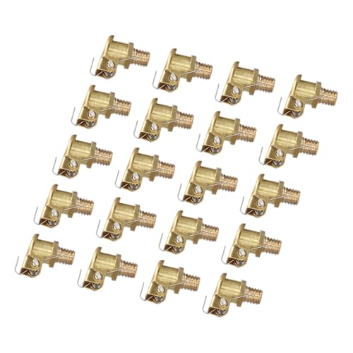 M6 to 1/4 Inch Brass Grease Oil Cup Oiler Spring Flip Cap Industrial Equipment Lubricating Parts Metal Threading Oil Cups for Engine Maintenance 20 Pack