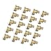 M6 to 1/4 Inch Brass Grease Oil Cup Oiler Spring Flip Cap Industrial Equipment Lubricating Parts Metal Threading Oil Cups for Engine Maintenance 20 Pack