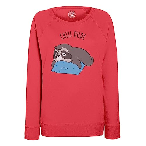 Sweatshirt Femme Chill Dude Paresseux contre le Stress du Quotidien
